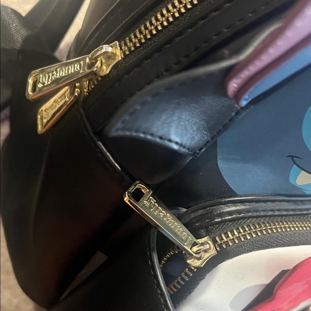 Disney Loungefly Mini Backpack Vampire Stitch Bow… - image 3